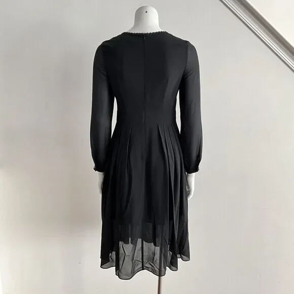 black halloween witch dress The Lollee Modest Satin Dress main image 0